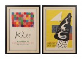 TWO 1950S ART EXHIBITION POSTE