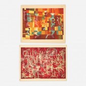 TWO 1960S COLOR LITHOGRAPHSTwo