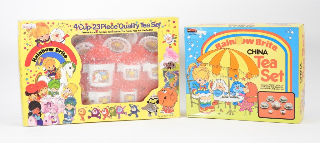 TWO 1985 RAINBOW BRITE TEA