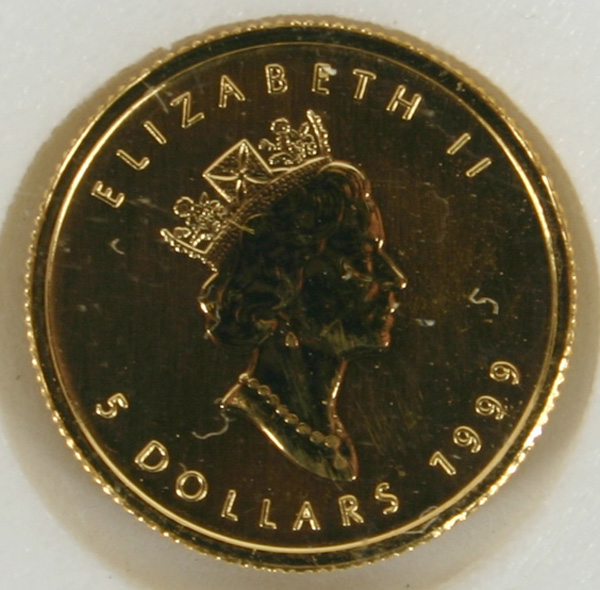Two - 1999 Canadian Gold maple Leaf