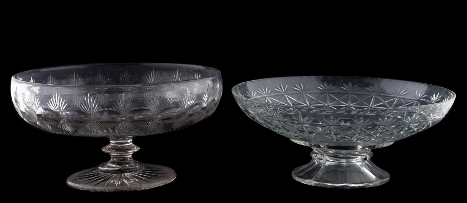 TWO 19TH C. AMERICAN CUT GLASS