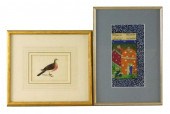 TWO 19TH C. ARTWORKS, PERSIAN