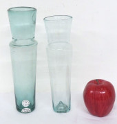 TWO 19TH C. BLOWN AND PONTILED