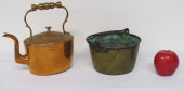 TWO 19TH C. BRASS ENGLISH TEAP