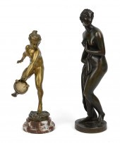 TWO 19TH C. BRONZES, CANOVA AN