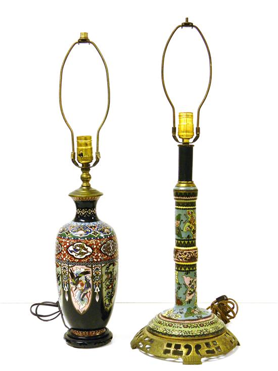 Two 19th C. Chinese cloisonn