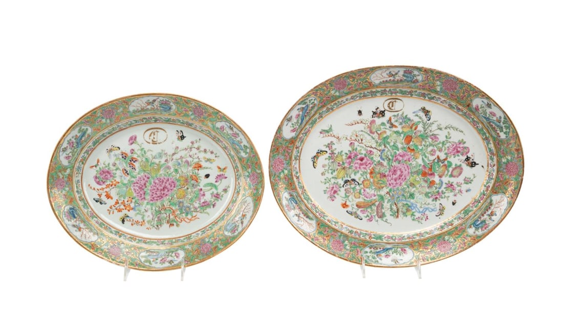 TWO 19TH C. CHINESE FAMILLE ROSE