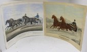 TWO 19TH C COLORED LITHOS.  ON
