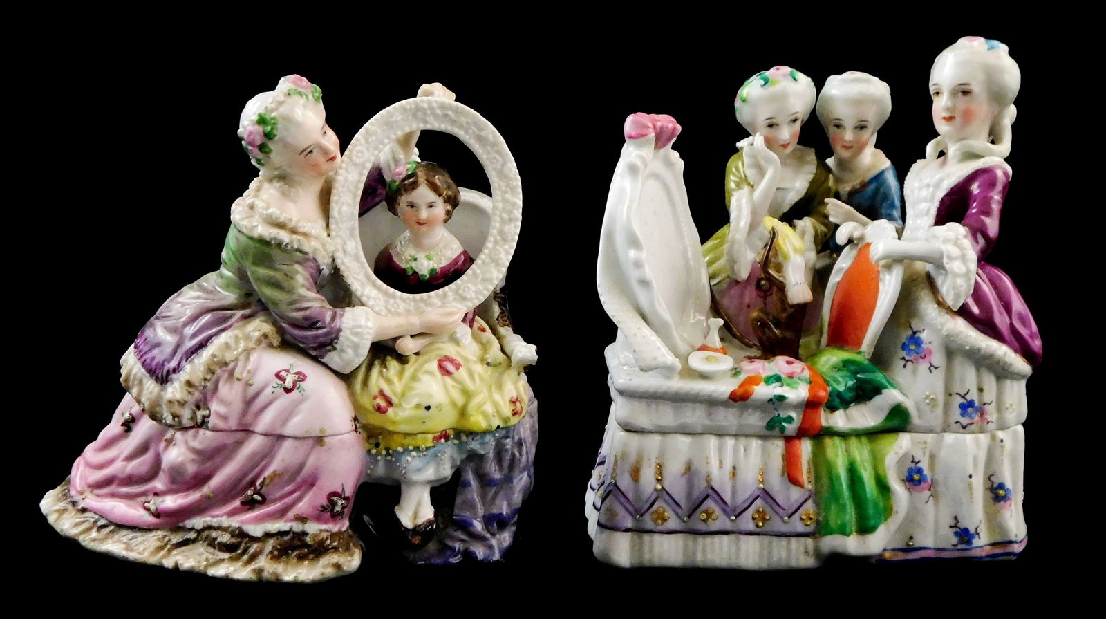 TWO 19TH C. CONTINENTAL PORCELAIN