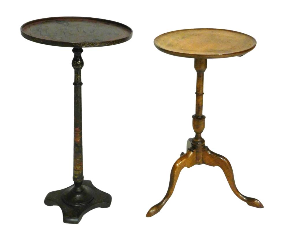 TWO 19TH C. DISH TOP