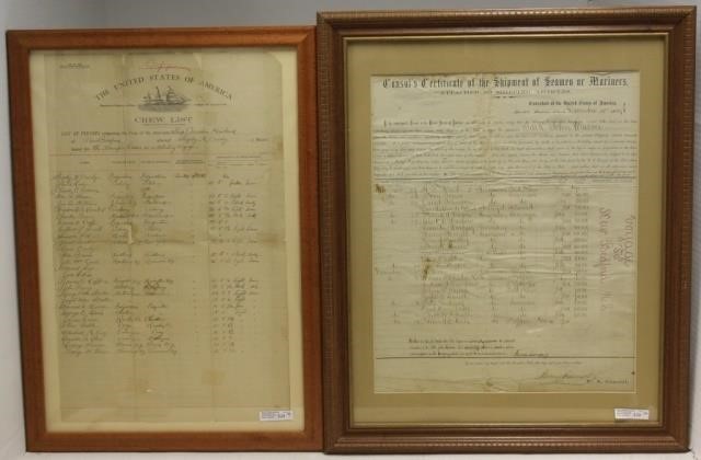 TWO 19TH C DOCUMENTS RELATED TO
