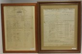 TWO 19TH C DOCUMENTS RELATED T