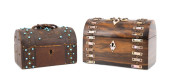 TWO 19TH C. DOME TOP BOXES, CA