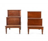 TWO 19TH C. ENGLISH BEDSIDE ST