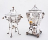 TWO, 19TH C. ENGLISH SILVERPLA