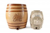TWO 19TH C. ENGLISH STONEWARE