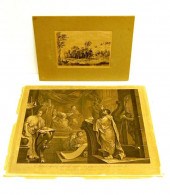 Two 19th C. etchings: landscap
