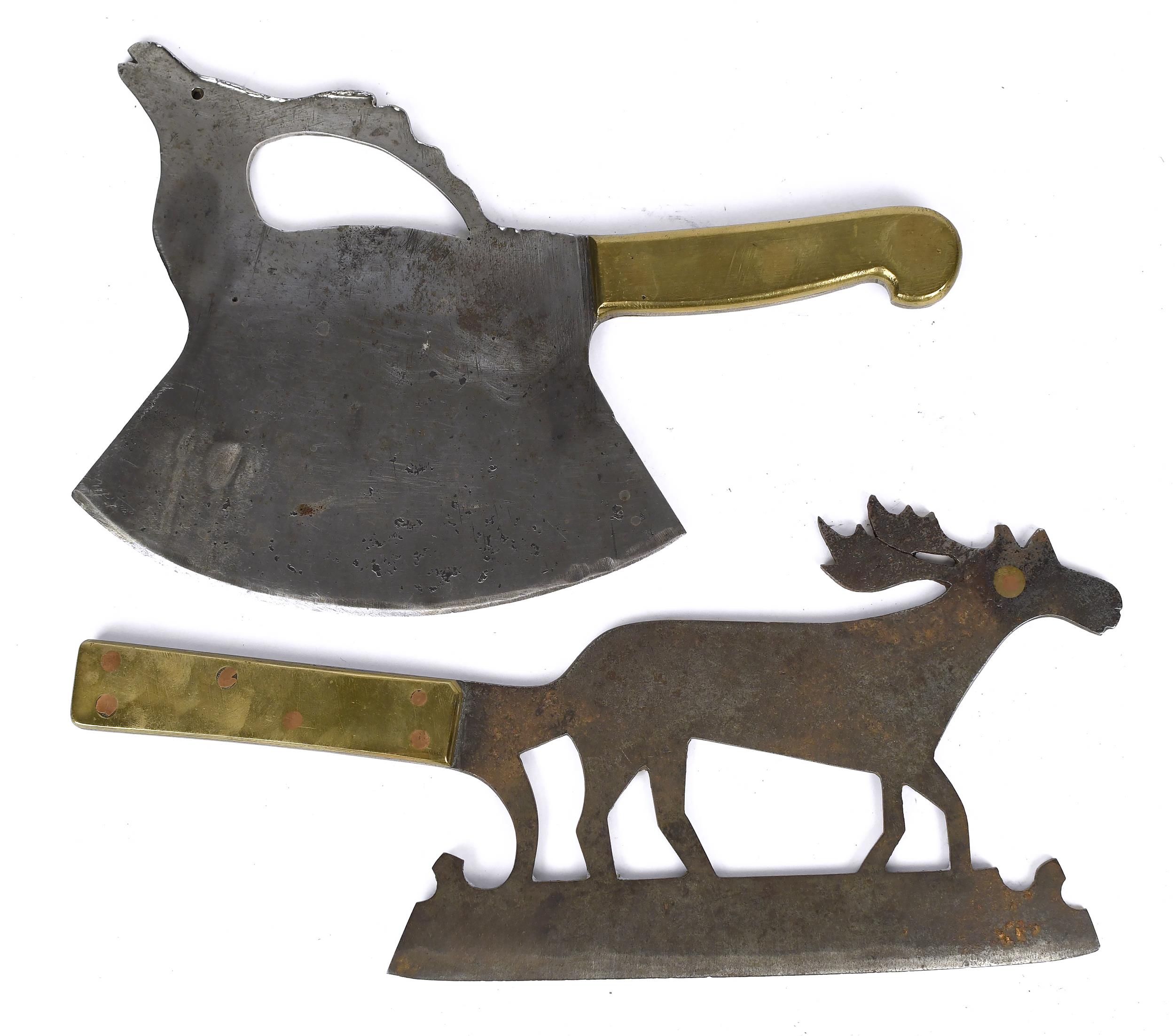 TWO 19TH C. FRENCH FOOD CHOPPERS,