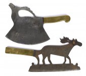 TWO 19TH C. FRENCH FOOD CHOPPE