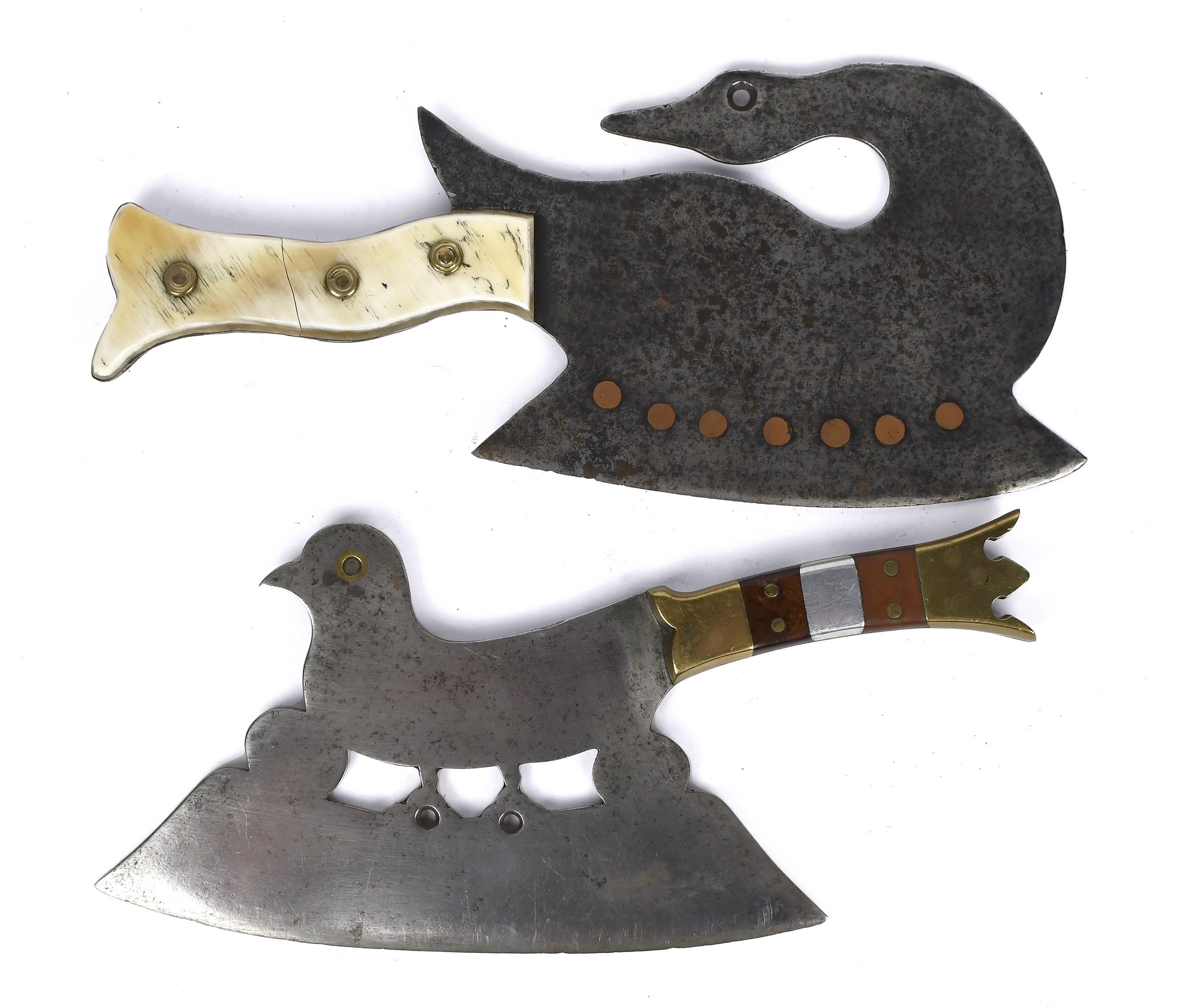 TWO 19TH C. FRENCH FOOD CHOPPERS,