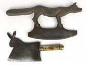 TWO 19TH C. FRENCH FOOD CHOPPE