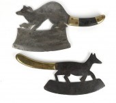 TWO 19TH C. FRENCH FOOD CHOPPE