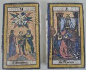 TWO 19TH C. FRENCH TAROT CARD