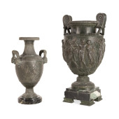 TWO 19TH C. GRAND TOUR BRONZE-