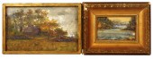 TWO 19TH C. LANDSCAPES, ONE IS