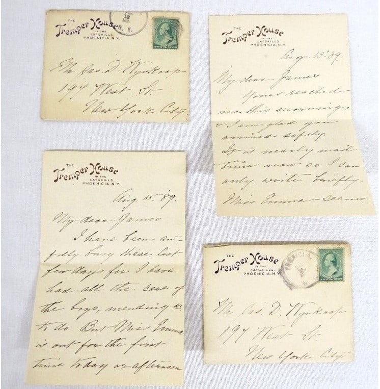 TWO 19TH C. LETTERS FROM TREMPER