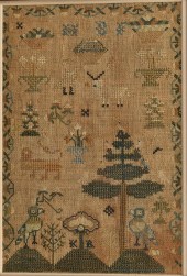 TWO 19TH C. NEEDLEWORK SAMPLER