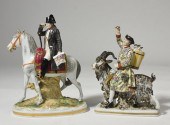 TWO 19TH C. PORCELAIN FIGURINE
