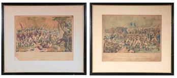 Two 19th C. prints, Battle of