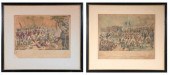 Two 19th C. prints, Battle of