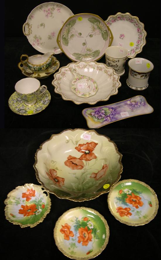 Two 19th C. shaving mugs  a