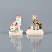 TWO 19TH C. STAFFORDSHIRE POTT