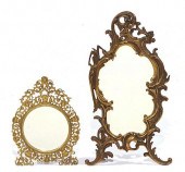 TWO 19TH C TABLE MIRRORSTwo 19