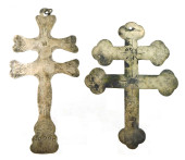 TWO 19TH C. TWO BARRED CROSSES
