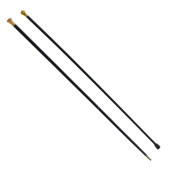 TWO 19TH C. WALKING STICKS WIT