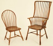 TWO 19TH C. WINDSOR CHAIRS Two