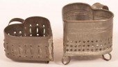 TWO 19TH CENT. PUNCH TIN CHEES