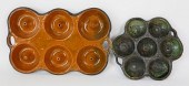 TWO 19TH CENTURY CERAMIC MUFFI