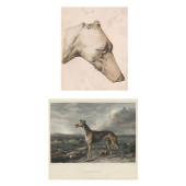 TWO 19TH CENTURY ENGLISH GREYH