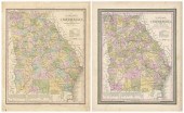 Two 19th century Georgia maps,