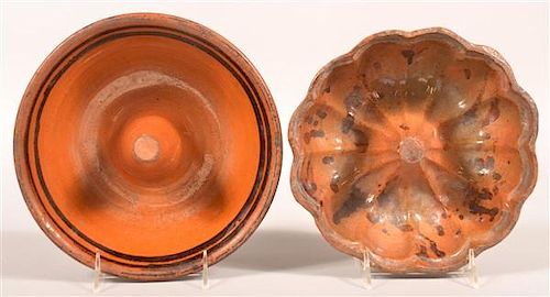 TWO 19TH CENTURY GLAZED TURK'S