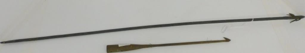 TWO 19TH CENTURY IRON OBJECTS, TO