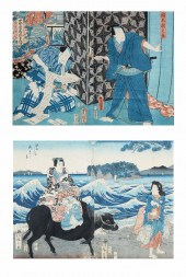 TWO 19TH CENTURY JAPANESE WOOD