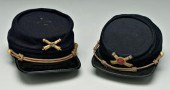 Two 19th century kepis: one bl