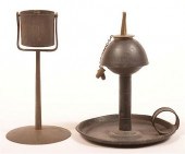 TWO 19TH CENTURY LIGHTING DEVI