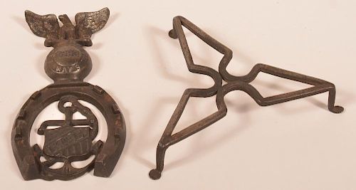 TWO 19TH CENTURY METAL